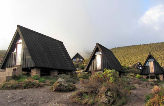 The huts on the Marangu route used for Accomodations during your climb